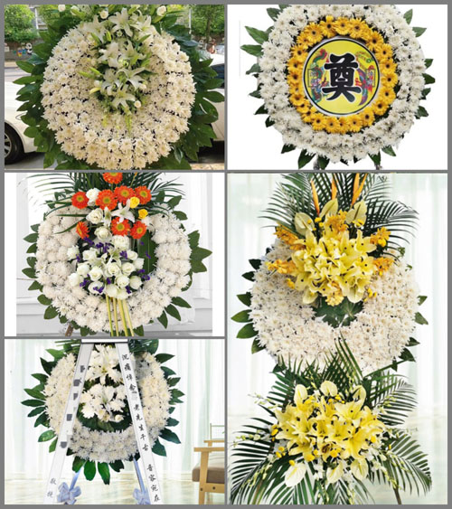 山东青岛黄岛区六汪镇小庙口村花圈速递